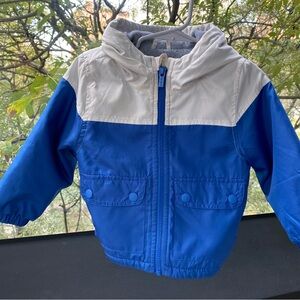 Carter's Blue and White Hooded Jacket
